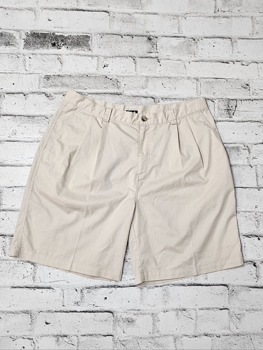 Adidas Stretch Golf Shorts Beige Performance Chino Shorts 38